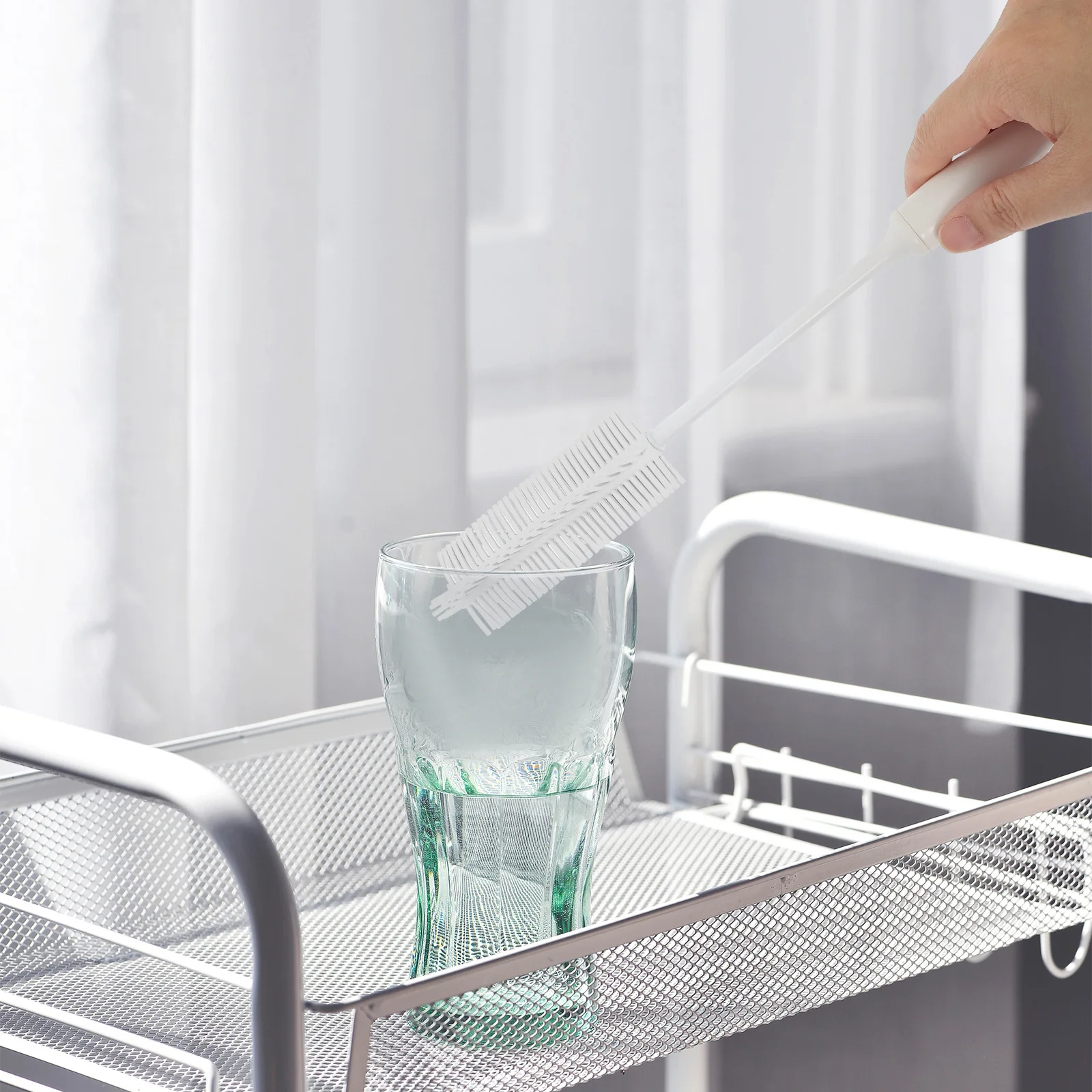 

Silicone Straw Cleaner Brush Portable Small Bottle Cleaning Brush Multi-Function Tube Cleaner Reusable Straw Cleaning Tool