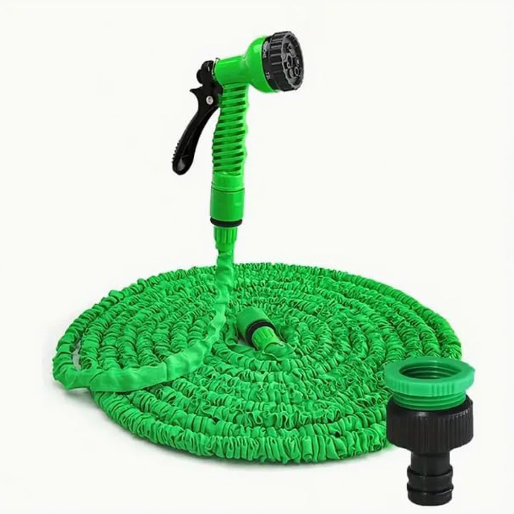 

Flexible Expanding Garden Hose with High-Pressure Spray Gun Durable PVC Perfect for Car Washing Outdoor Use Anti-Leakage