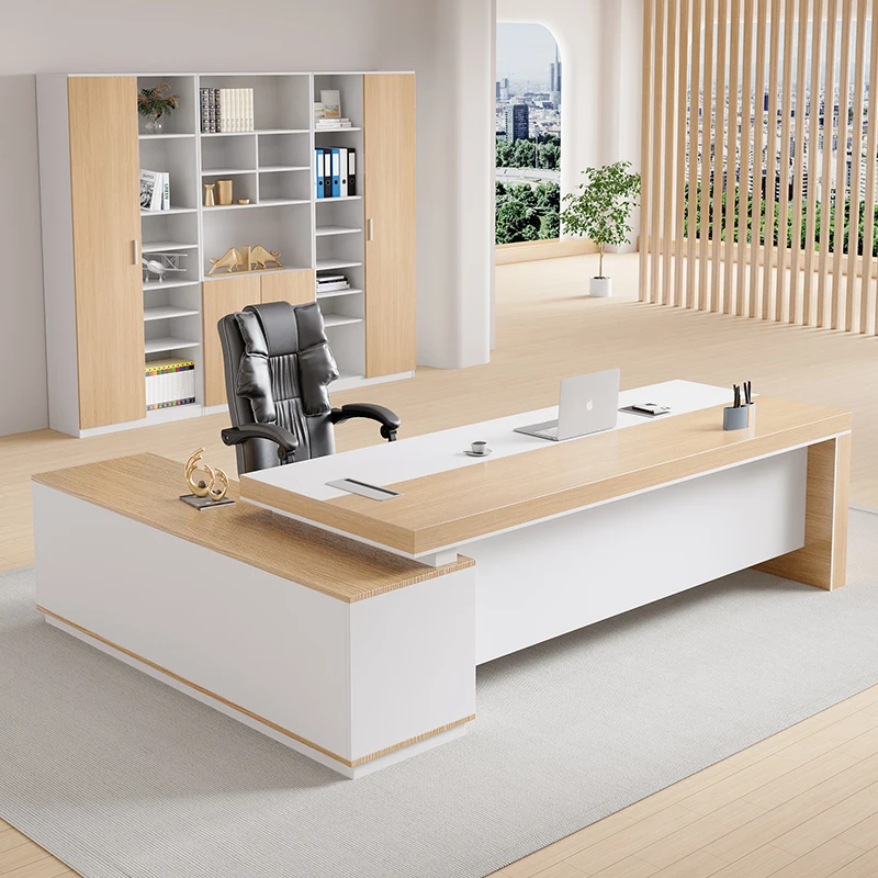 

Log Boss Organizer Desk Office Standing Accessories Single Modern Desk Chair Simple Luxury Computer Escritorio Home Furniture