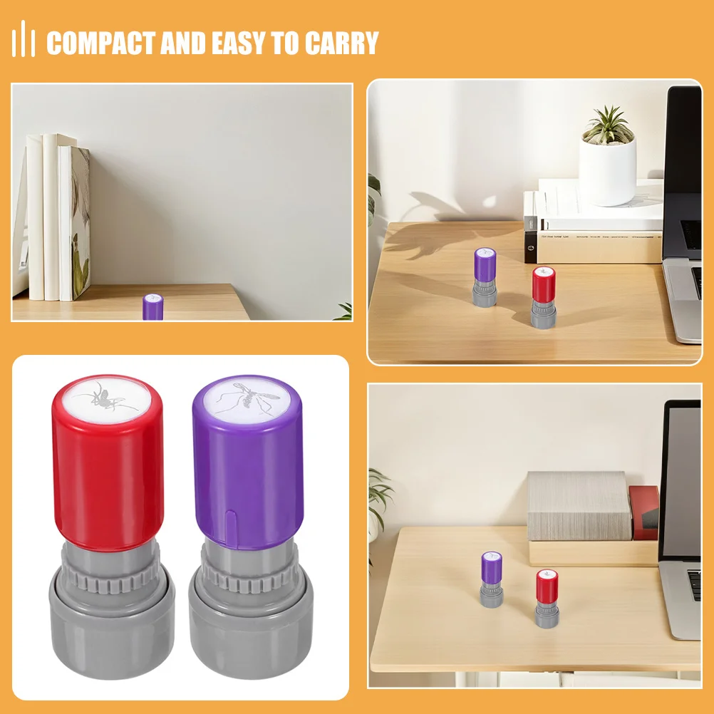 Conjunto de 4 Carimbos de Mosquito Autoentintados, Novidade para Brincadeiras e Suprimentos para Festa de Dia da Mentira, Carimbos para Scrapbook