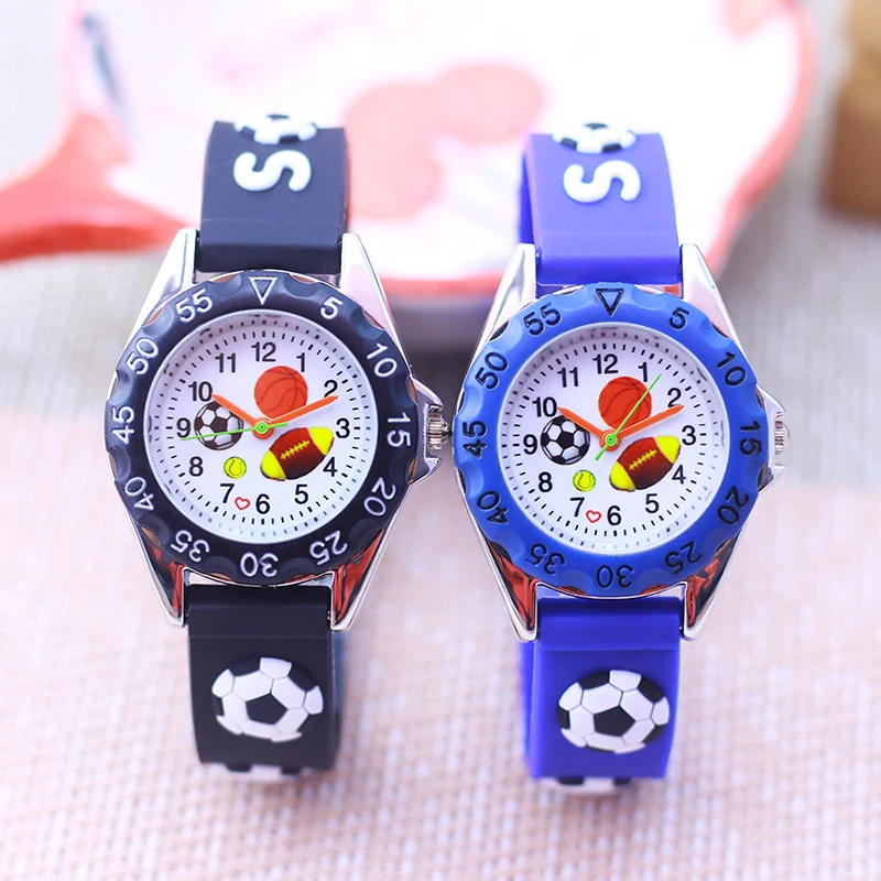 Famous Brand Chaoyada Children Boys Girls Sports Watch Little Kids Cute Football Cartoon Silicone Cool Montre Enfant Watches