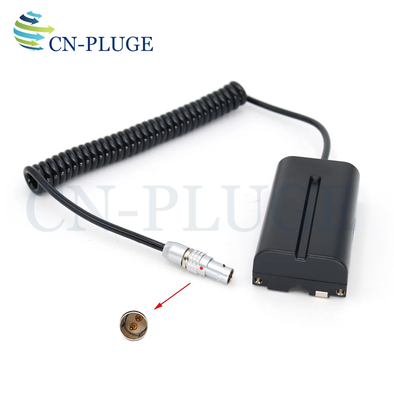 ARRI SONY RED Camera 0B 2-Pin 12V to NP-F550/NP-F570/F970 Fake Battery for SmallHD/Atomos  Monitor Power Cord
