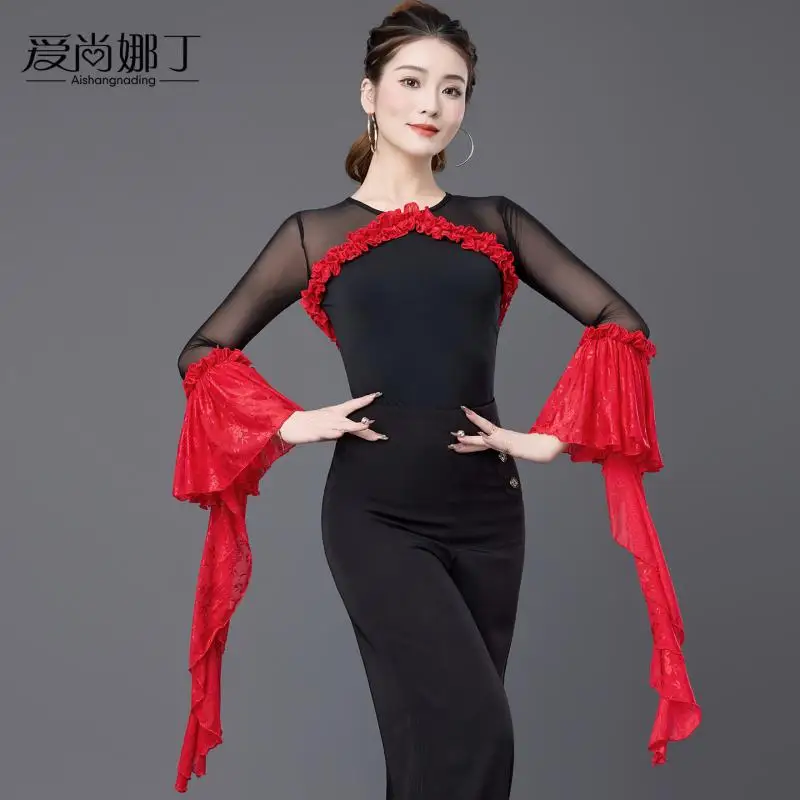 

2026 New Latin Dance Leotard Women/girls/lady New Sexy Salsa/ballroom/tango/cha Cha/rumba/samba/latin Top 5253