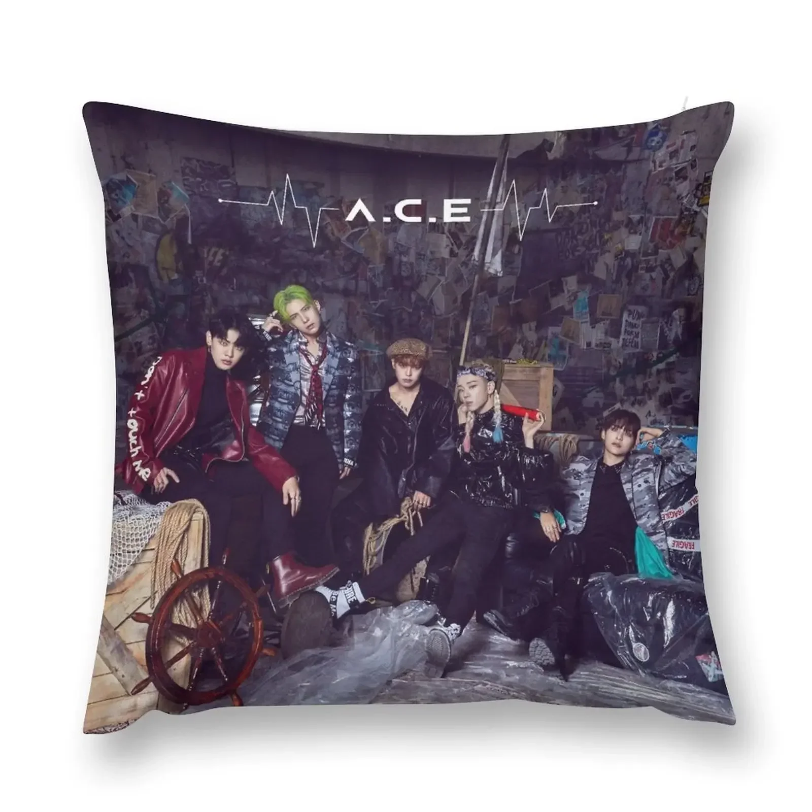 

A.C.E UNDER COVER : THE MAD SQUAD Throw Pillow New year pillow cover christmas pillow