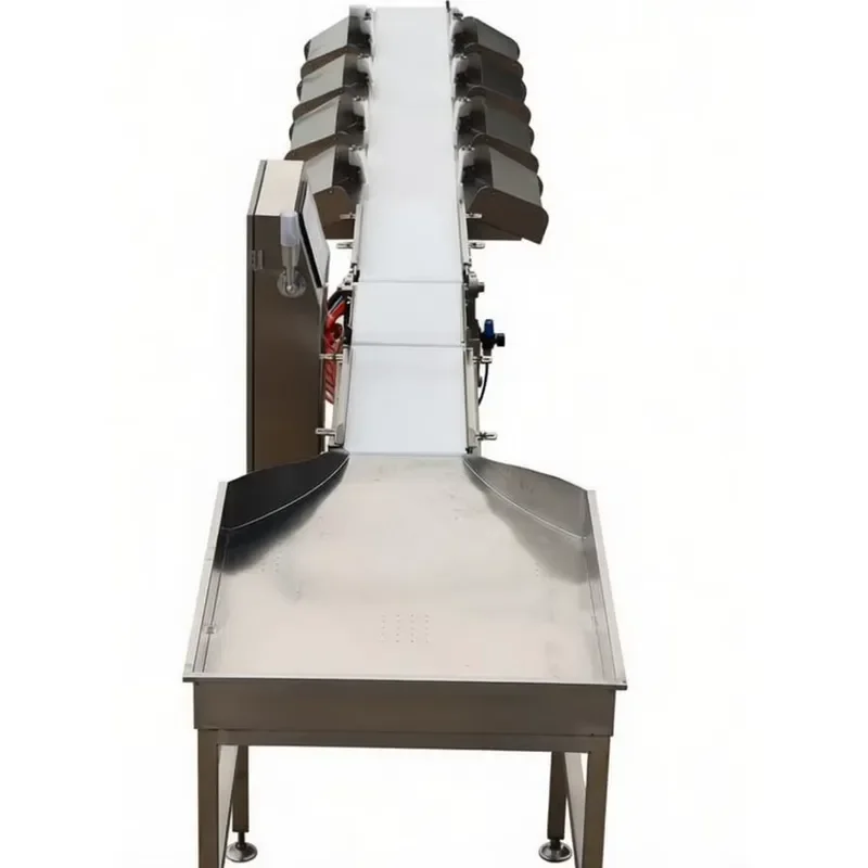 Auto Dynamic Weight Grading Sorting Classifying Machine for Fresh Frozen Seafood, Meat, Fish, Weight Grading Machine