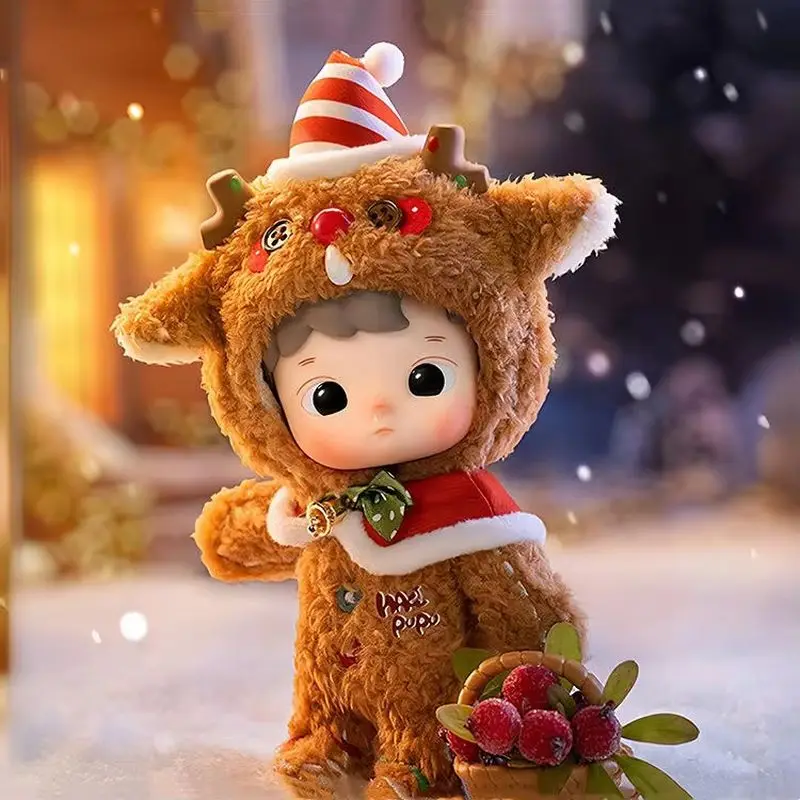 New Christmas Hacipupu The Fawn Gingerbread Man Doll Movable Anime Figure Model Kawaii Figurine Decoration Xmas Children Toys