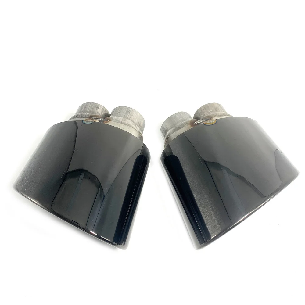 Car Accessories 1 Pair Exhaust Tip For Audi RS3 RS4 RS4 RS5 RS6 Double inner Exhaust Pipe Stainless Steel Car Muffler Tip