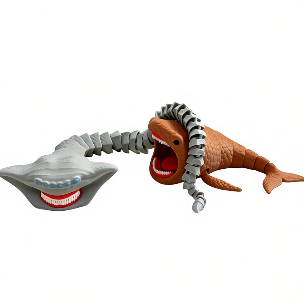 Neue 3D-gedruckte Sea Eater Bloop Gran Maja Actionfigur Modell Spielzeug Weihnachtsgeschenk Bewegliche Gelenkfigur Tieflautsprechendes Bloop Seemonster Figurine – Detail 11
