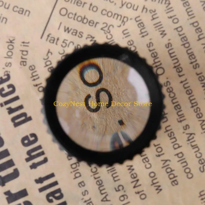 92MF Pocket Acrylic Magnifier Lens 10X Eye Magnifier Loupe Lens Jeweler Coin Stamp Monocular Glass Multipurpose
