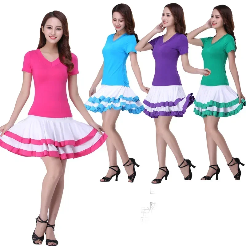 

New Latin Skirt For Women Sexy Drawstring Design Dance Costumes Performance Latin Skirts Female Dance Dress Practice Skirts