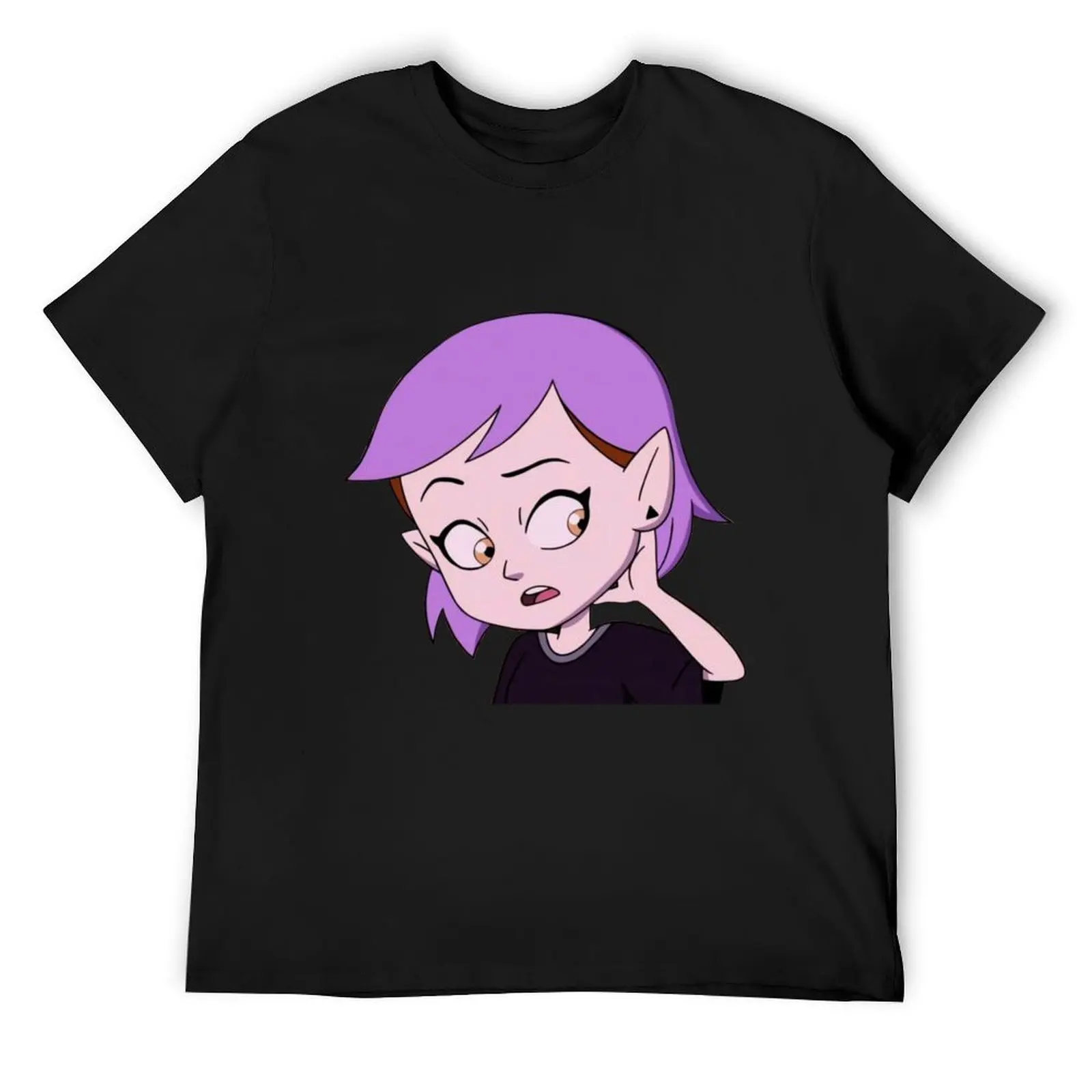 

amity blight new purple hair T-Shirt graphics T-shirts oversize cotton graphic tees mens graphic t-shirts hip hop