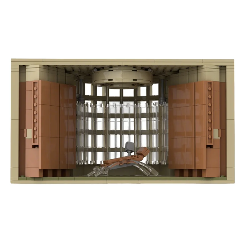 647pcs MOC Architecture The Brutalist Van Buren S Library Model Building Blocks Toys Brick Christmas Gifts Kids Birthday