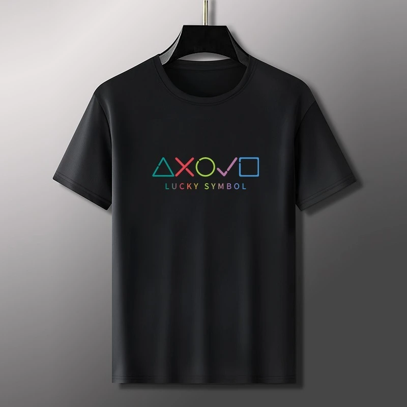 

Высококачественная свободная футболка из хлопка на лето 2024, повседневный мужской и женский модный топ с короткими рукавами и принтом