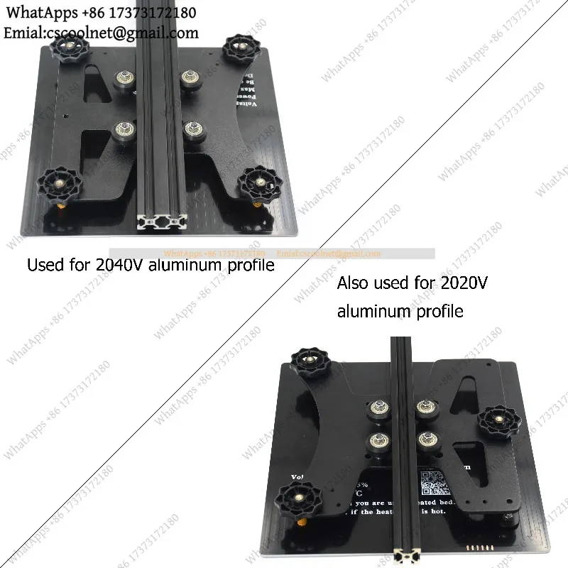Modular Y Carriage Plate Upgrade Kit for 2040V Aluminum Profile Ender3 Ender3 Pro 3D Printer Parts 190mm