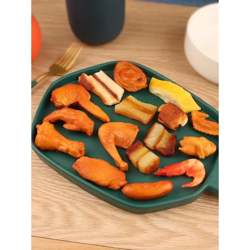 

Simulation food model, small fruit and vegetable set, chicken thighs, meat food ornaments, window exhibition hall decoration