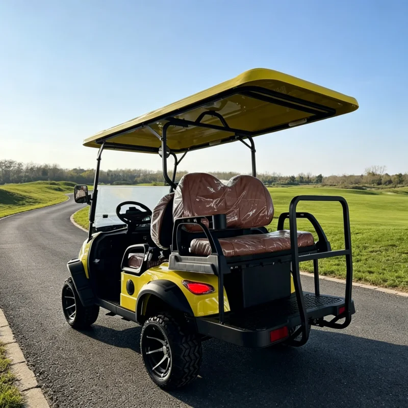 4 Seater Electric Golf Cart 48V 5KW Lithium Battery for Resort Community Transportation OEM ODM