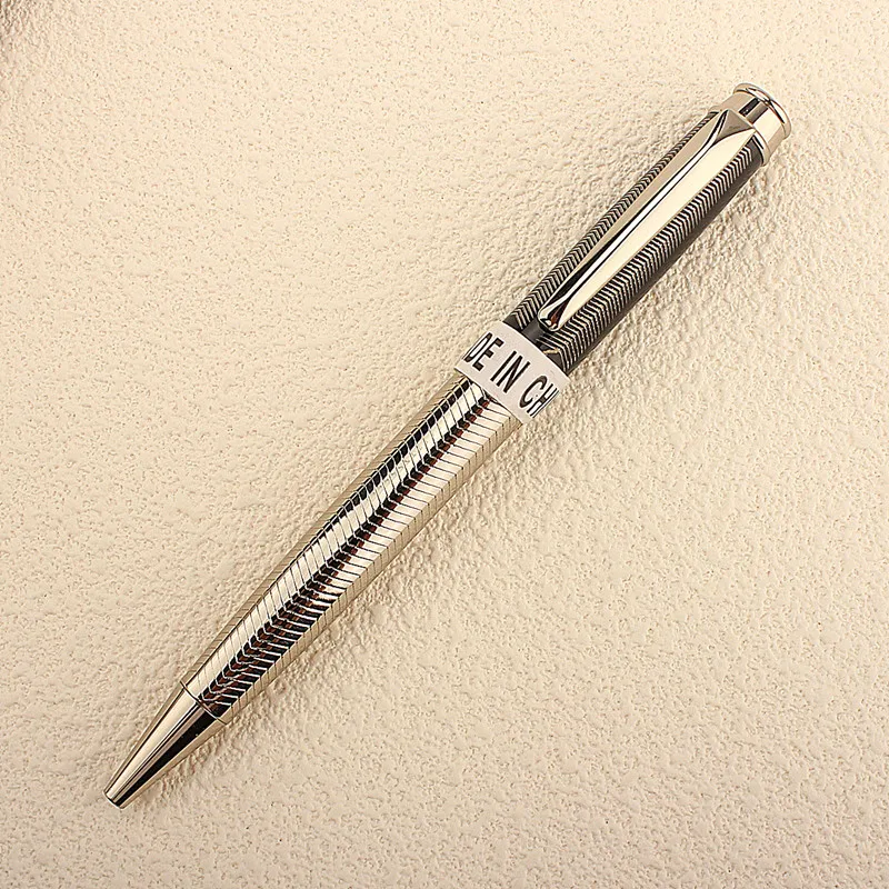 Luxury Quality Gray Rose Gold Business Office Ballpoint Pen New Student School Stationery Supplies Pens for Writing