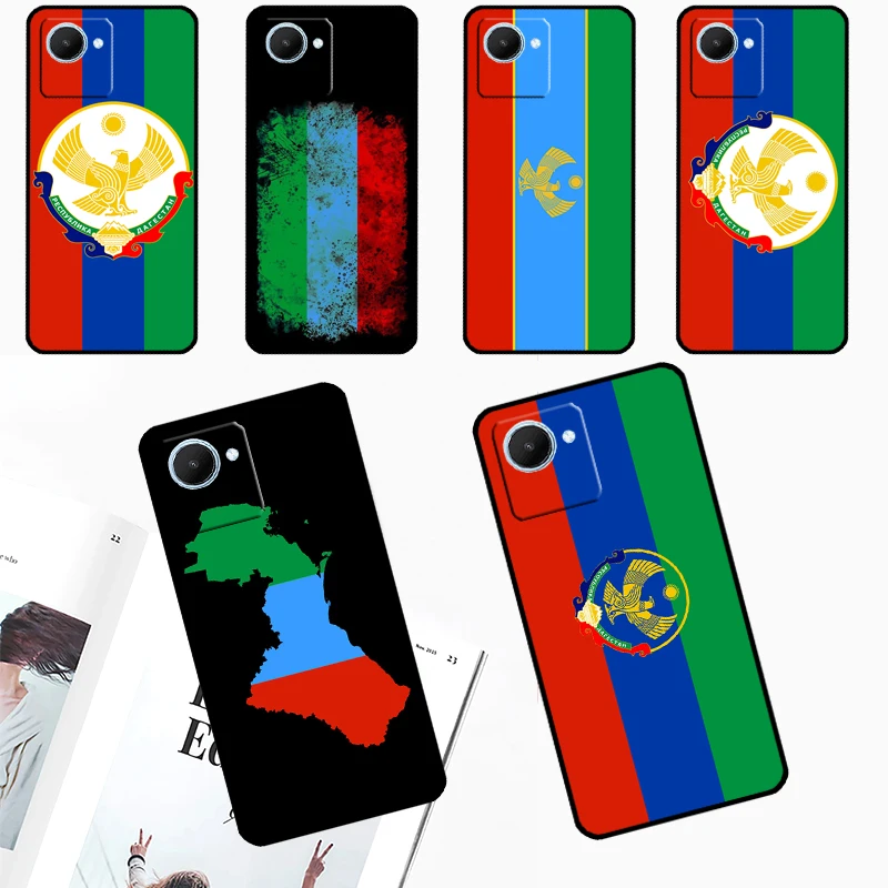 Dagestan Flag Coat Of Arms For Realme 9 10 11 12 Pro Plus GT Neo 5 GT3 C11 C30 C31 C33 C35 C25s C21Y C51 C55 C53 Case