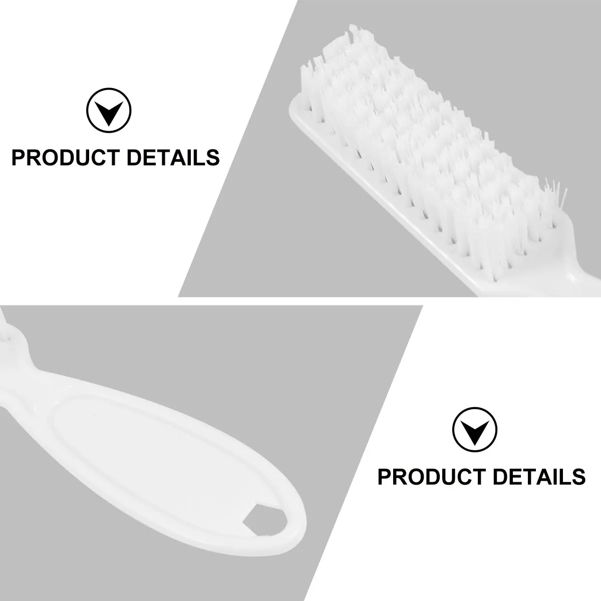 6Pcs 네일 아트 브러쉬 플라스틱 네일 먼지 청소 브러쉬 매니큐어 페디큐어 치료 홈 사용을위한 내구성 휴대용