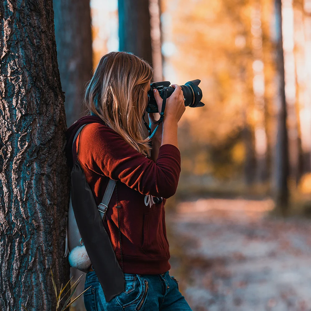 6 Buah Tas Fotografi Wadah Tripod Nilon Tahan Air dengan Penutup Tali Serut Kotak Peralatan Portabel untuk Pemotretan Luar Ruangan