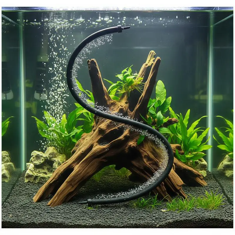Bendable Aquarium Air Bubble Bar Uniform Tiny Bubble Output Easy Cut Aeration Accessory for Tropical Fish Tank Use