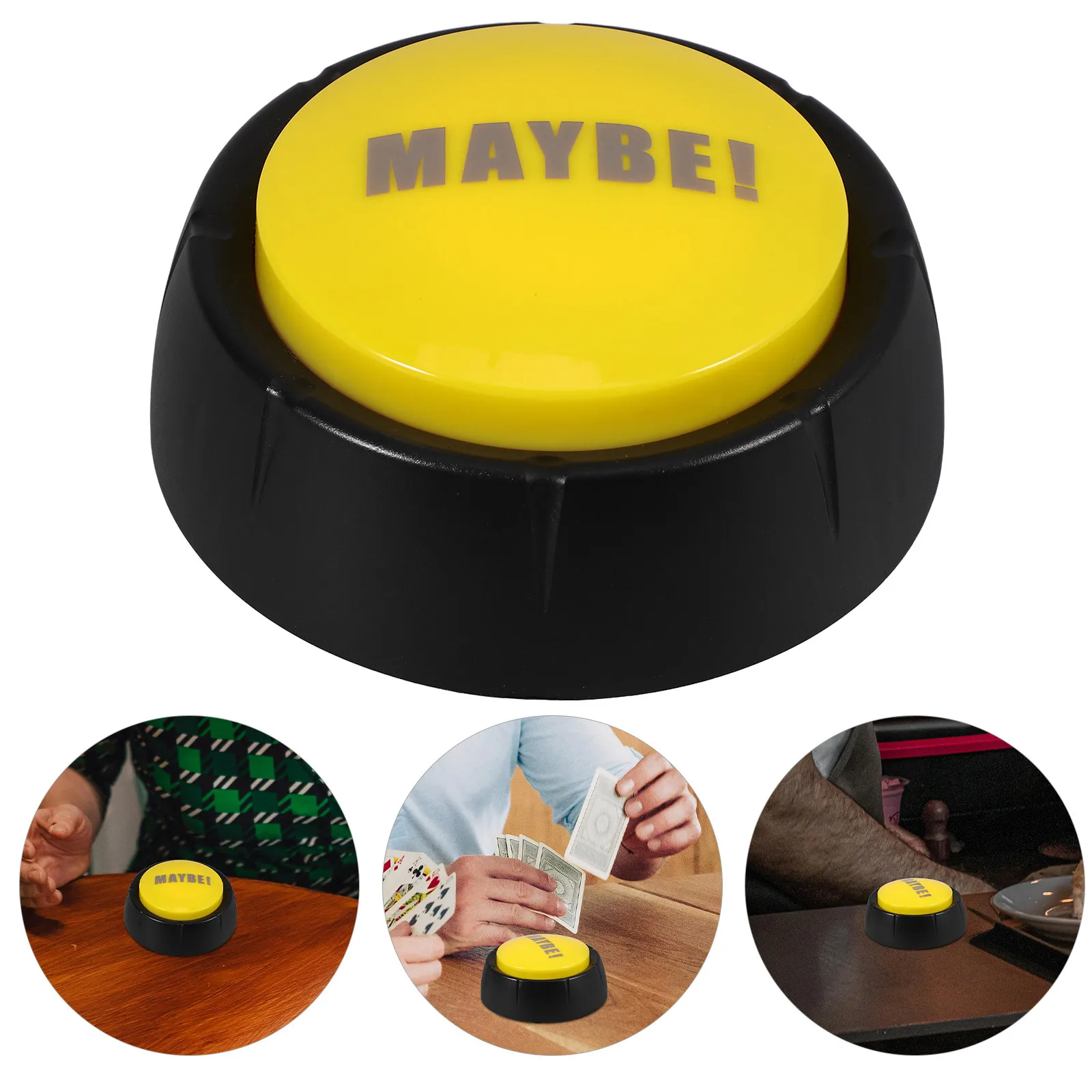 

Button with Sound Effect Party Game Button Prop ABS Material Sturdy Durable Long Lasting Use Home Office Prank Gift