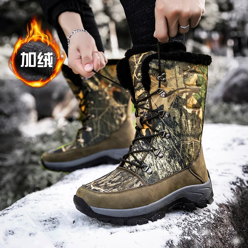 

Men Winter Boots Warm Waterproof Sneakers 2021 Outdoor Activities Fishing Snow Work Boots Male Footwear Men Shoes Fishing Boots