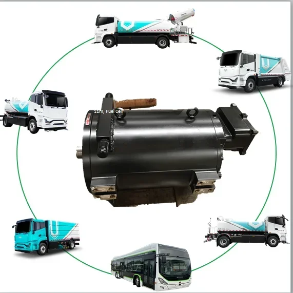 NEW ev ac motor18tons rated power 120KW electric car boat pmsm vehicle truck bus engine conversion kit alternator parts
