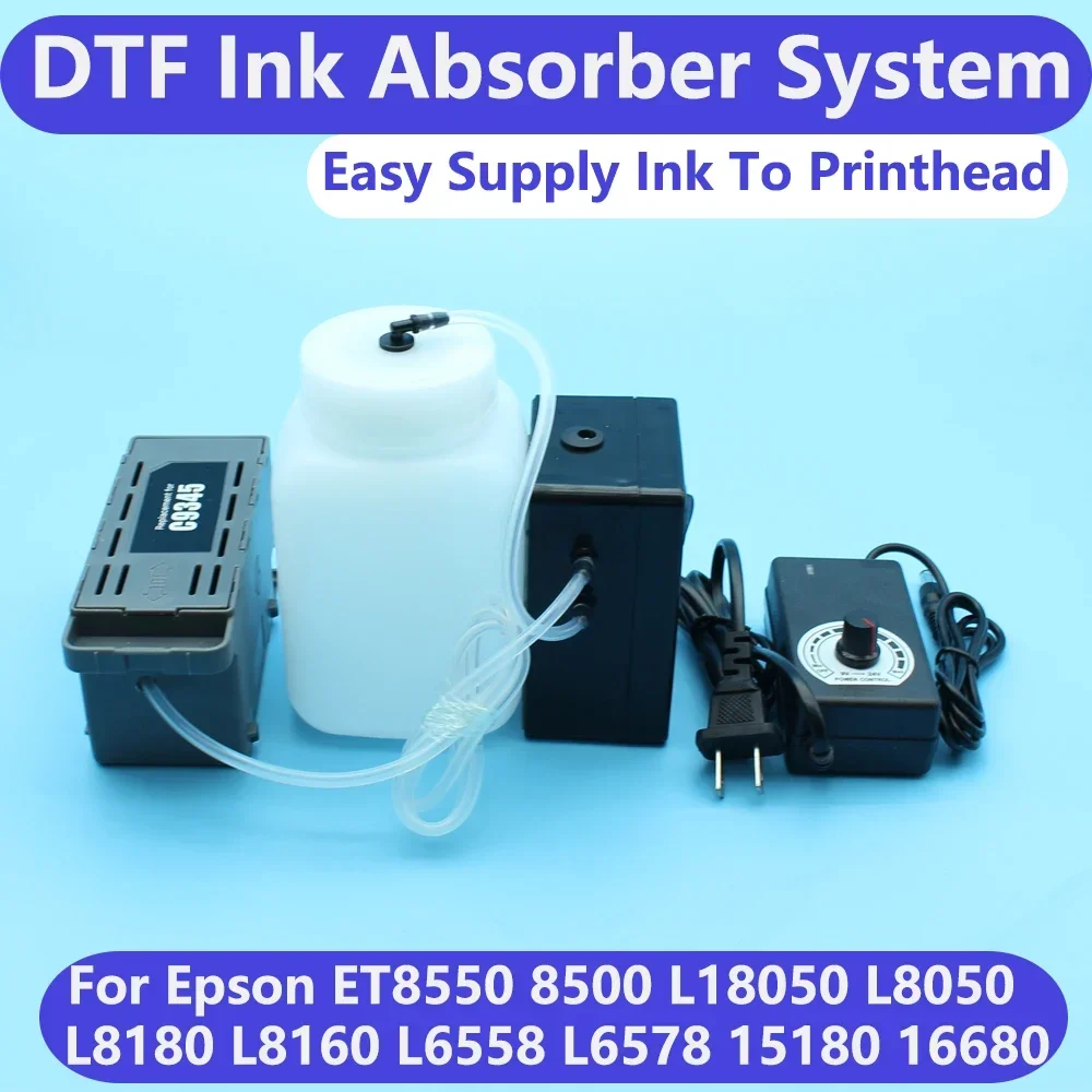 

DTF Ink Systems Absorber System Kit C9345 Modified Waste Ink Tank Suck Ink For Epson L18050 L8050 L8180 ET8550 8500 L8160 L6578