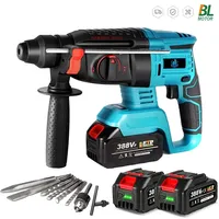 26MM Brushless Electric Hammer Cordless Impact Drill 4 Function Rechargeable Screwdriver Power Tool For  18V Battery