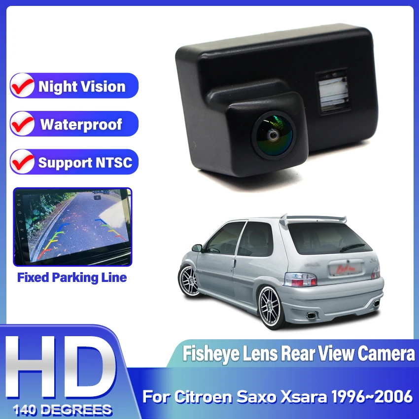 

Special car Fish Eyes Night Vision Waterproof Car Reversing Back Up Camera CCD HD For Citroen Saxo Xsara 1996~2004 2005 2006