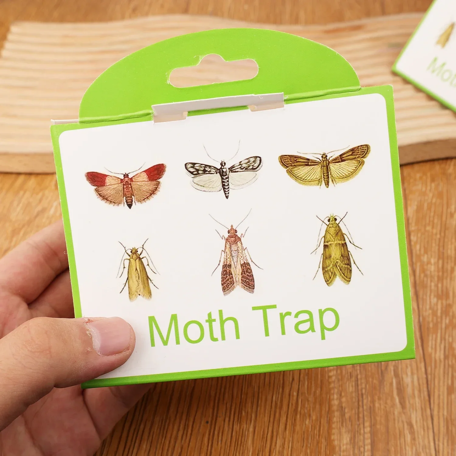 Klebrige Mottenfallen Insektenfänger Fliegenfalle Klebefalle Aufkleberplatte für Garten, Speisekammer, Lebensmittel und Restaurants – Detail 4