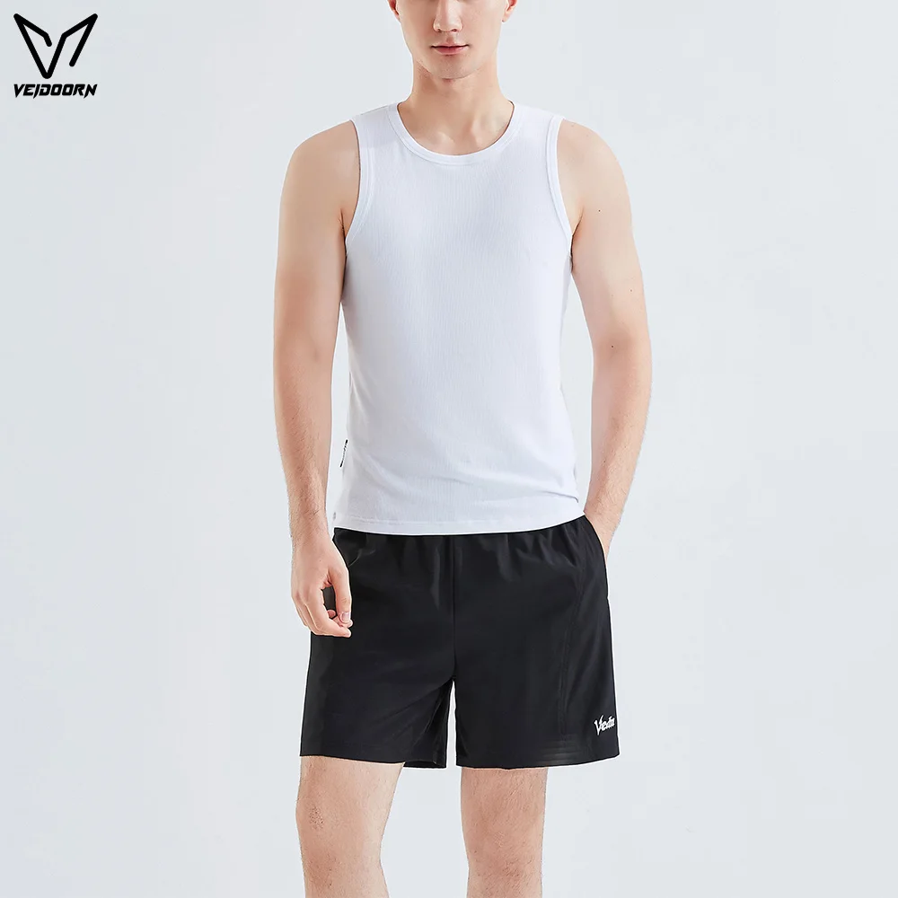 Men's Basic Solid Tank Tops Muscle Vest Sleeveless Shirt Breathable Gym Bodybuilding Workout Lounge Home Sleep Wear