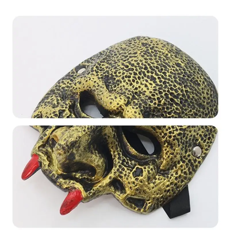 Masque gobelin 652F, masque Mardi Gras, masque Cosplay effrayant, masque en mousse caoutchouc, demi-masque pour fête