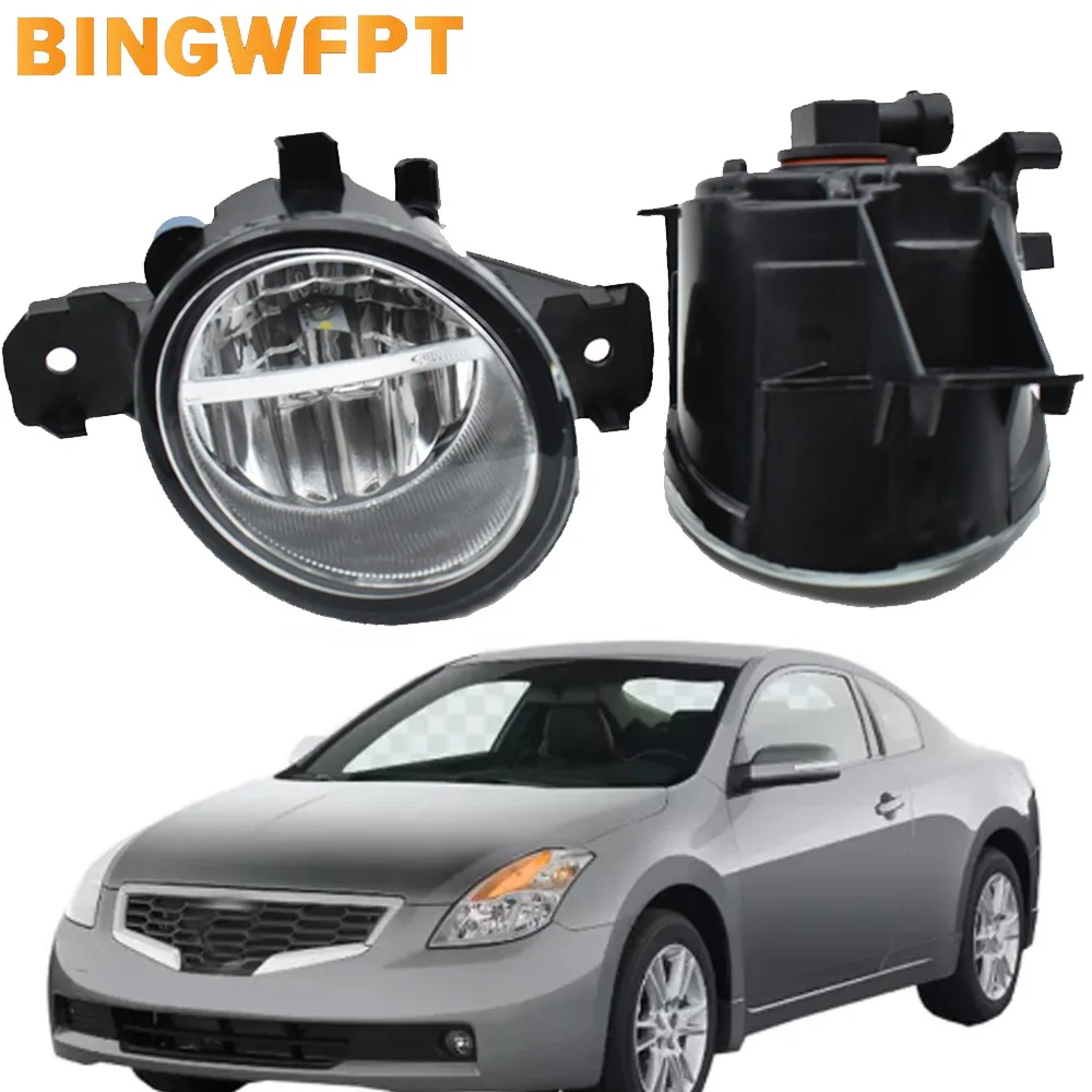 2Pcs Car Fog Lamps Front Bumper Daytime Running Lights DRL 12V For Nissan Almera 2 Saloon N16 2001-2006