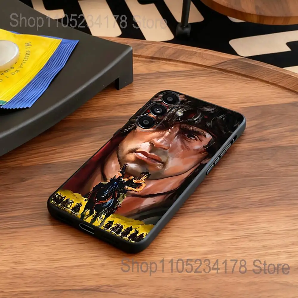 First B-Blood John Rambo Phone Case for Samsung S series s21 s22 s23 s24 s25 FE Plus Ultra TPU Soft to Skin-friendly case