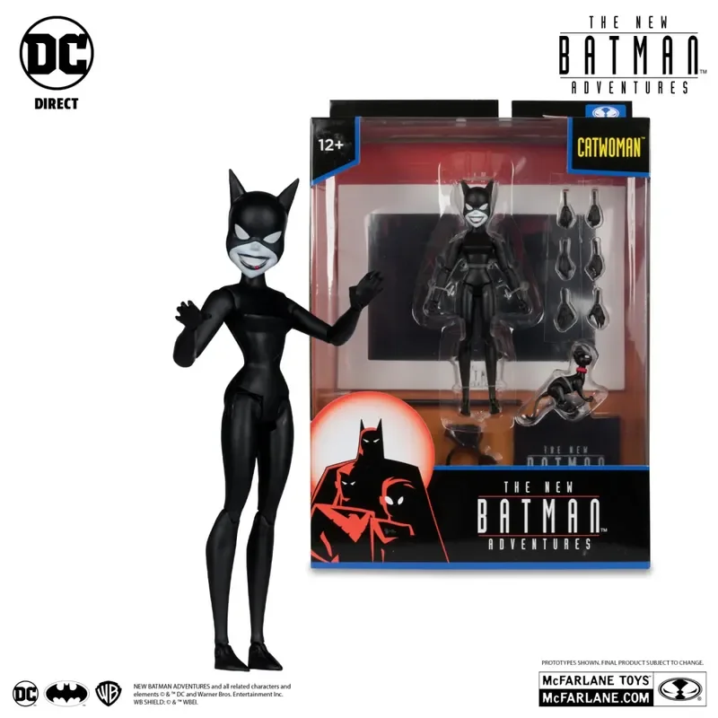 Mcfarlane Dc 7 인치 애니메이션 어드벤처 베인 고양이 여자 조커 액션 피규어 장난감 컬렉션 모델, 어린이 크리스마스 선물, 인기 판매