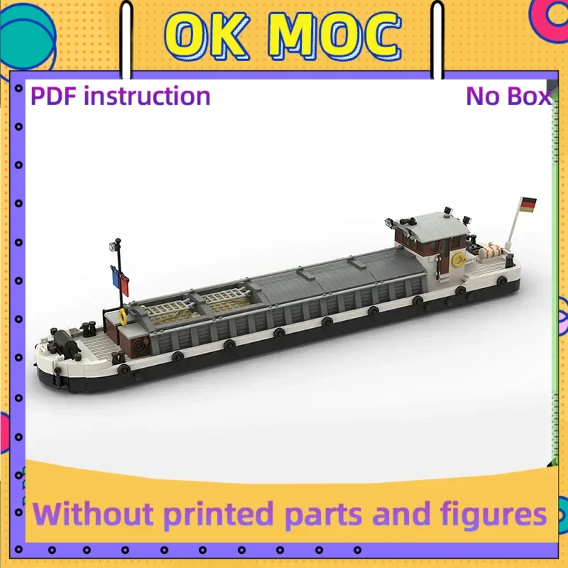 

Moc строительные кирпичи, военная модель грузового корабля, модель Harbour Barge, технология, модульные блоки, подарки, игрушки для детей, сборка своими руками