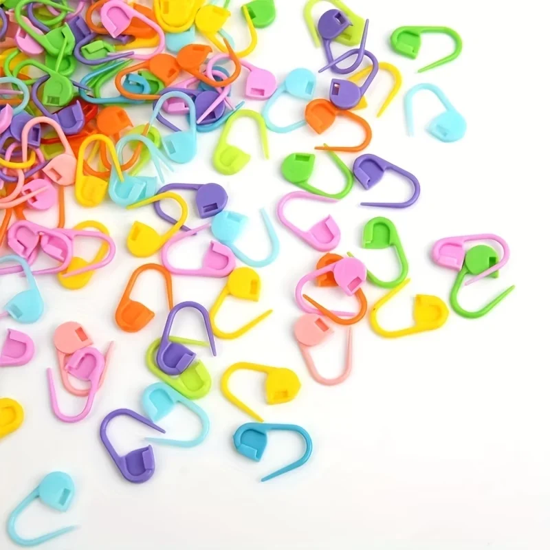 100-10000Pcs Mix Color Plastic Resin Small Clip Locking Stitch Markers Crochet Latch Knitting Tools Needle Clip Hook Sewing Tool
