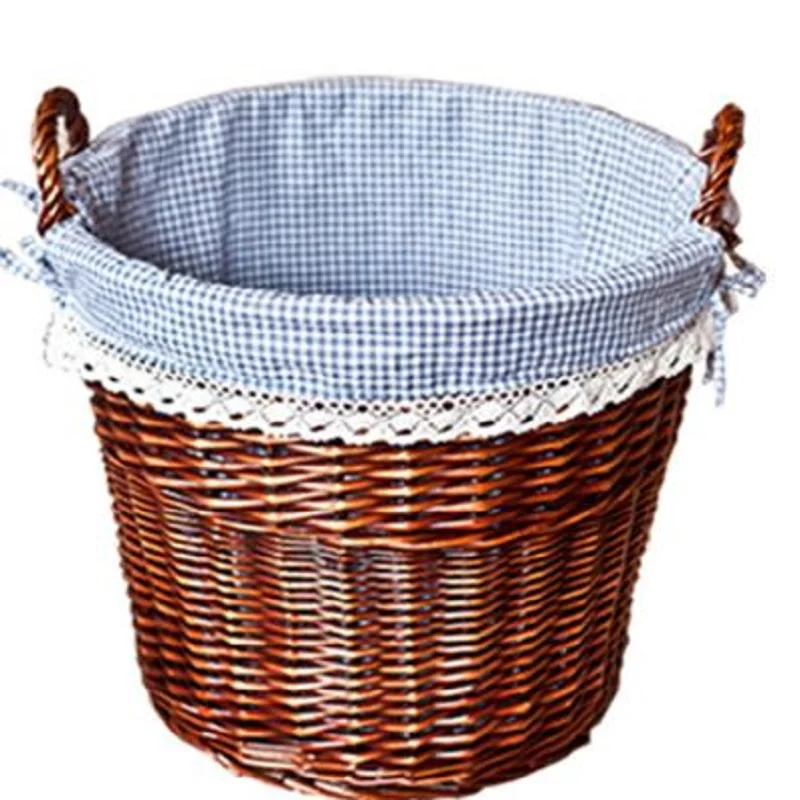 

Handwork Weaving Wicker Storage Basket, Rattan Hamper Dirty Laundry Toy Clothes, Bathroom Organization, Home Organizer Accessori