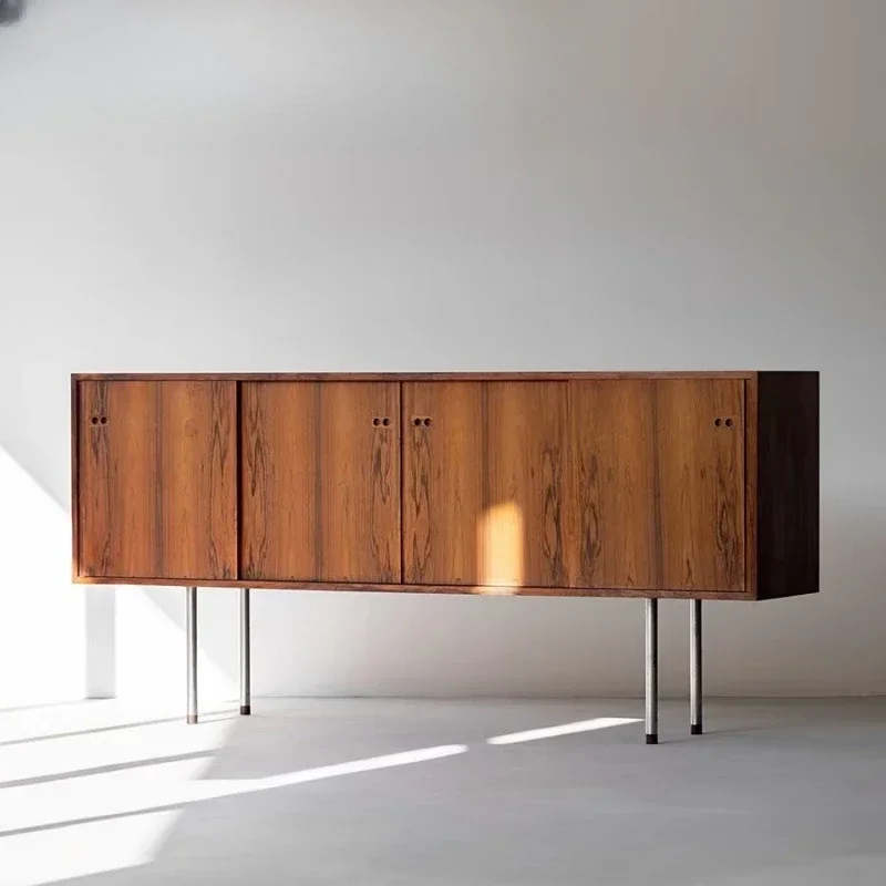 Solid wood dining side cabinet Household suspended multi-functional entrance cabinet Living room locker Kitchen cupboard