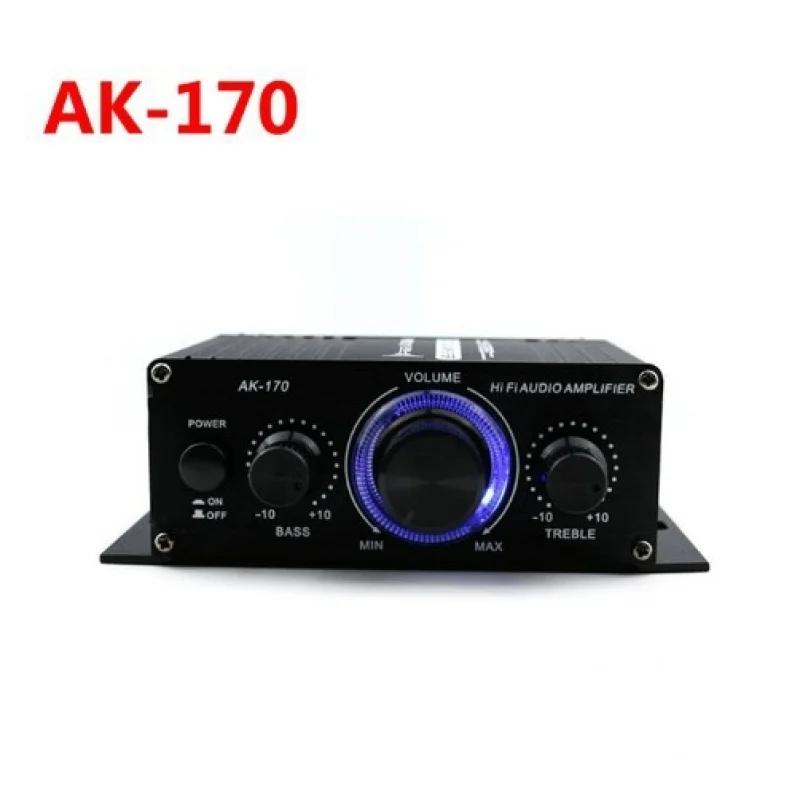 Mini Amplifier AK-170Power amplifier12VCross-border E-commerce Dual Channel Amplifier