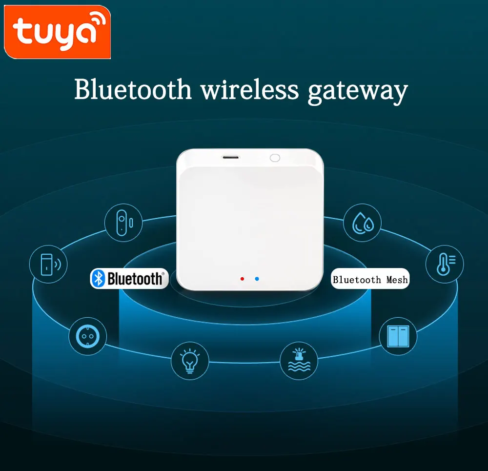 Tuya Smart Wireless Gateway Smart Home bluetooth a wifi Gateway funciona con Alexa Google Home Control remoto a través de la aplicación Smart Life