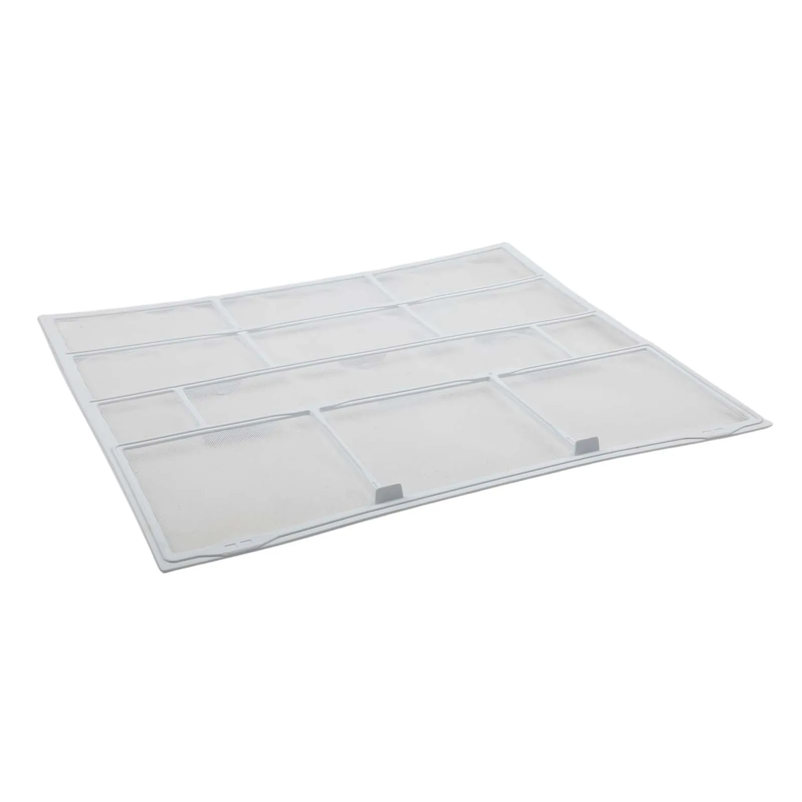 Air conditioner filter cover for wall mounted units designed to minimize dust and debris buildup and maintain cleaner air flow