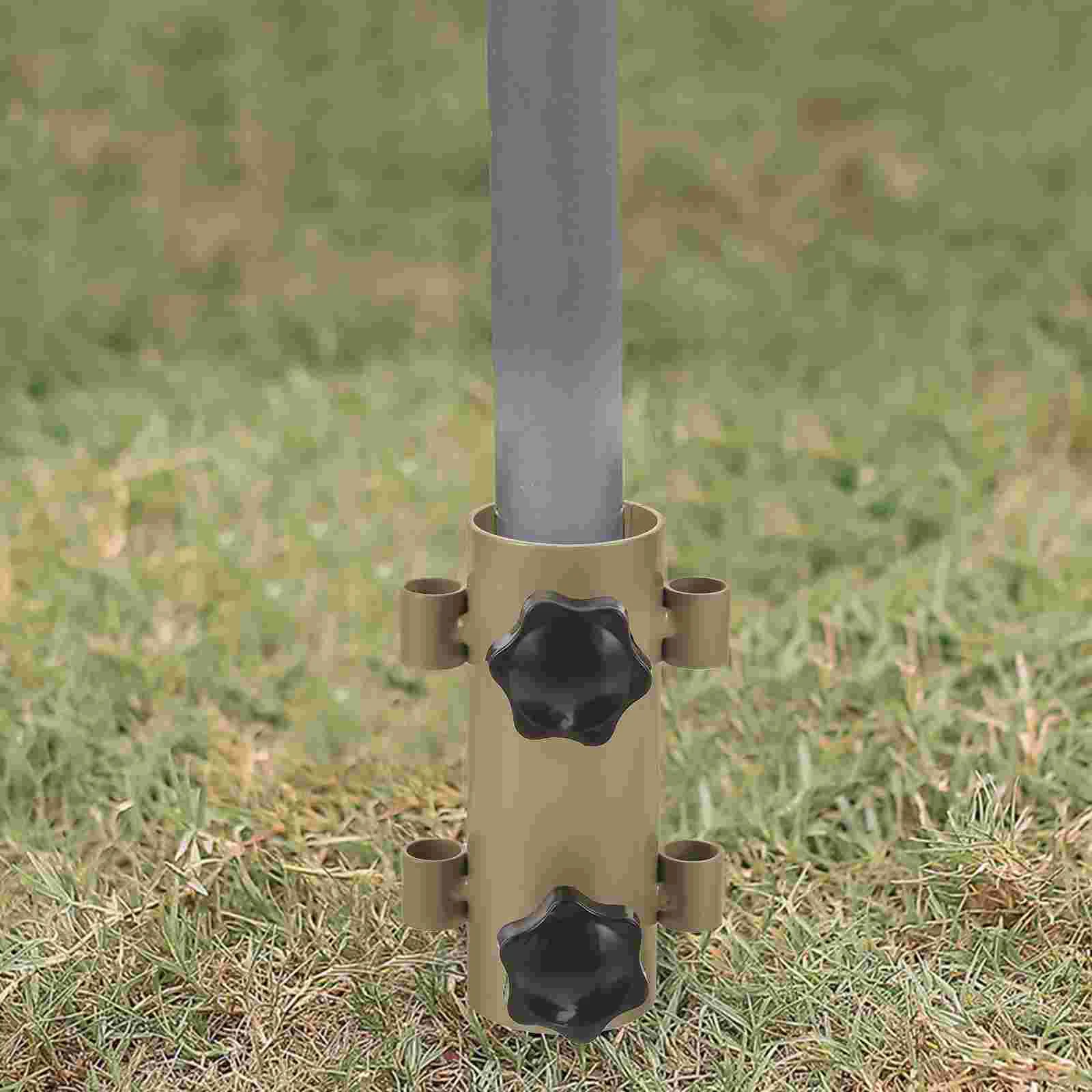 Abrazaderas para postes de toldo, fijador de dosel, silla, soporte para sombrilla al aire libre, varilla de tubo fijo del ejército