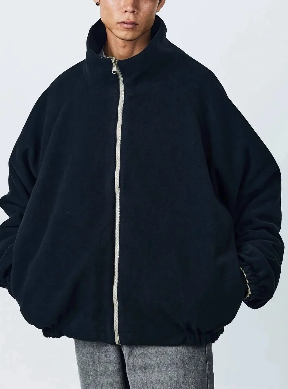 Double-sided wear! FREAKS STORE nylon stitched fleece jacket
