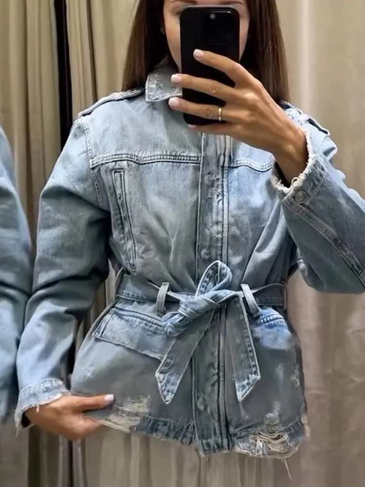 

HH Осенняя женская новая мода с длинными рукавами и лацканами с карманами, повседневная куртка с поясом, женские однобортные дизайнерские пальто на молнии