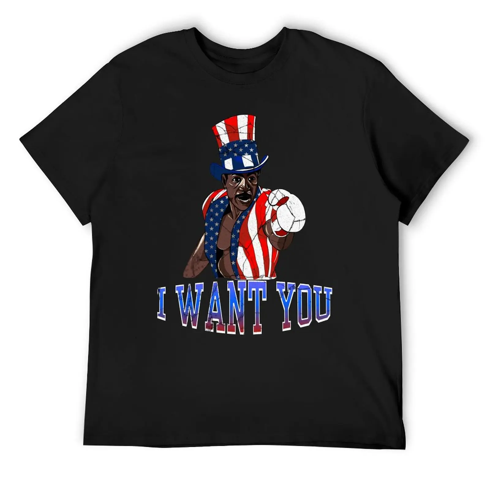 

I want you Apollo Creed T-Shirt vintage t shirts blacks mens clothes