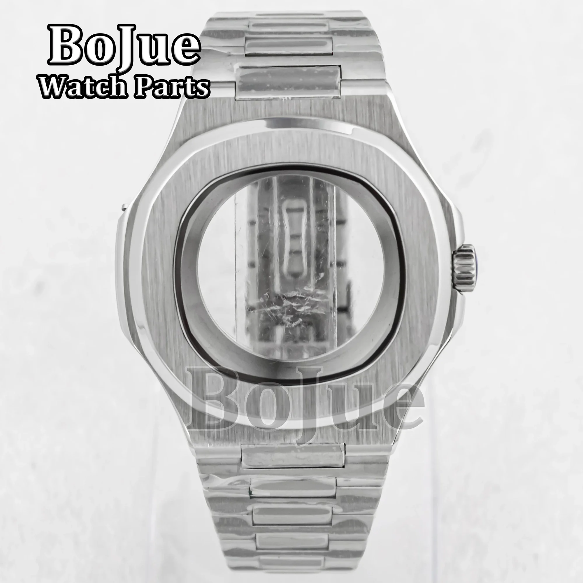 

41mm 316L Stainless Steel Watch Case Strap Waterproof For Nautilus NH35/NH36/NH38 Movement 30.5mm Dial Sapphire Crystal Parts