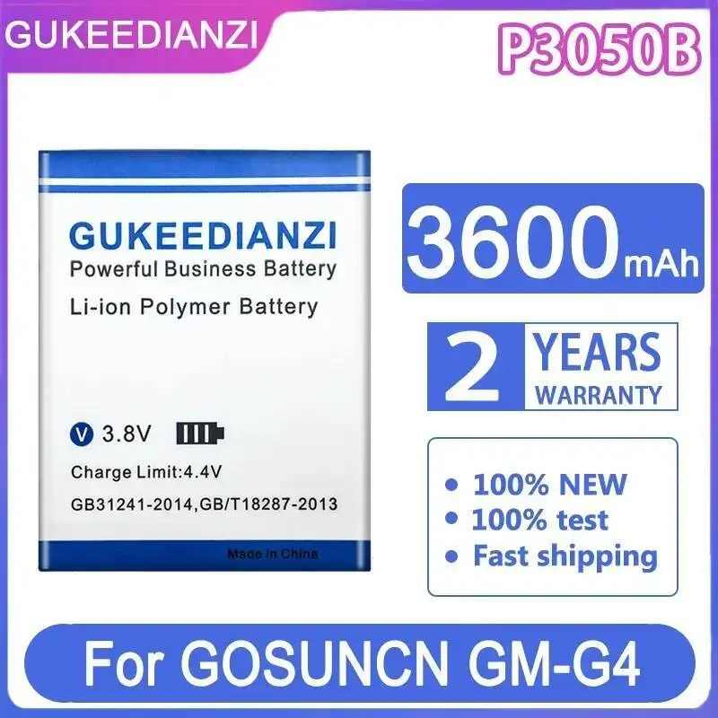 

P3050B Аккумулятор мобильного телефона 3600 мАч прочный для Gosuncn GM-G4 GMG4